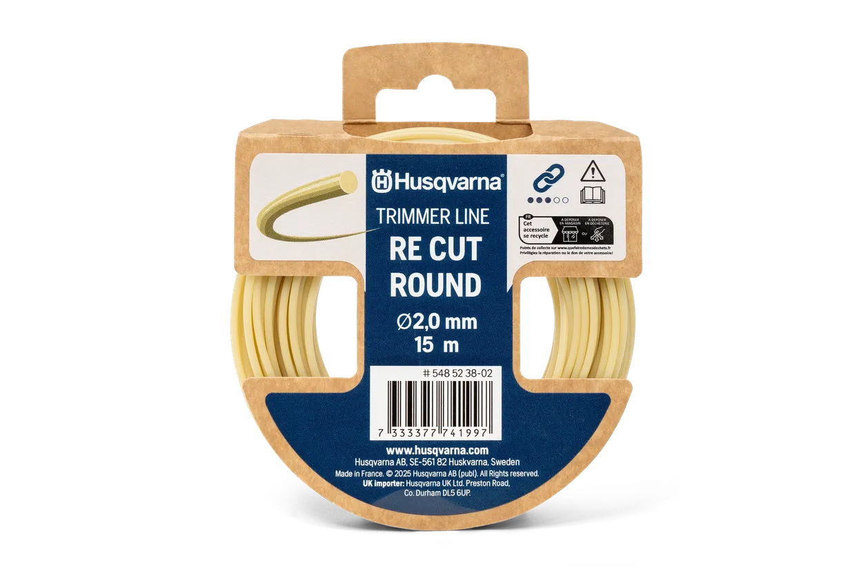 Trimmerfaden Re Cut - Rund 2,0 mm x 15 m